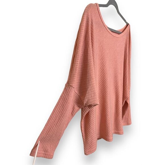 Closed Tight Knit Batwing Scoop Neck Sweater Women’s Size L Striped Loose Fit - Picture 2 of 4